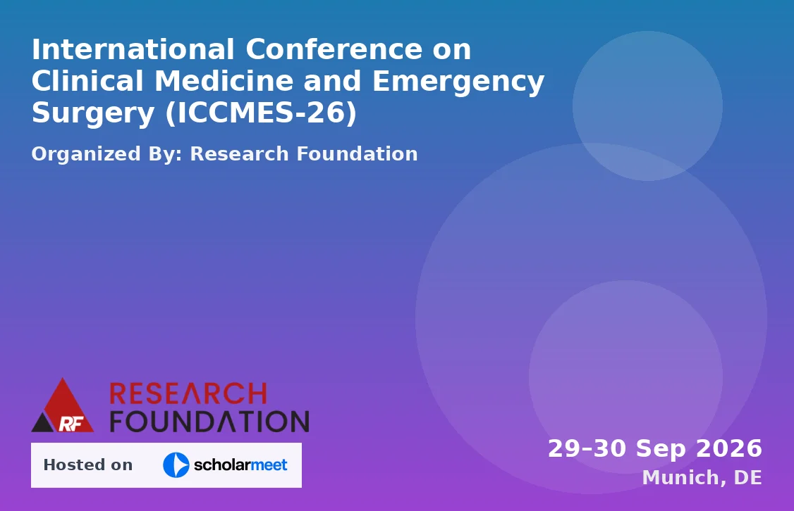 International Conference on Clinical Medicine and Emergency Surgery (ICCMES-26)