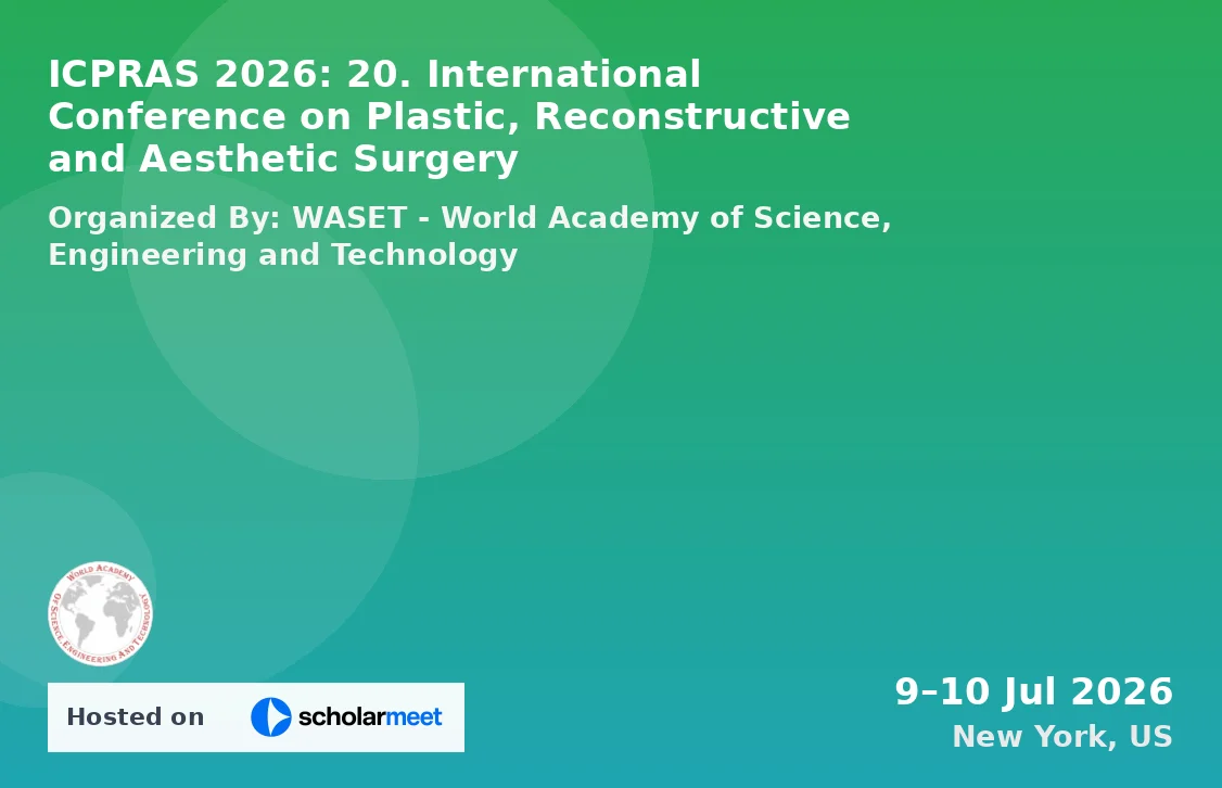 ICPRAS 2026: 20. International Conference on Plastic, Reconstructive and Aesthetic Surgery