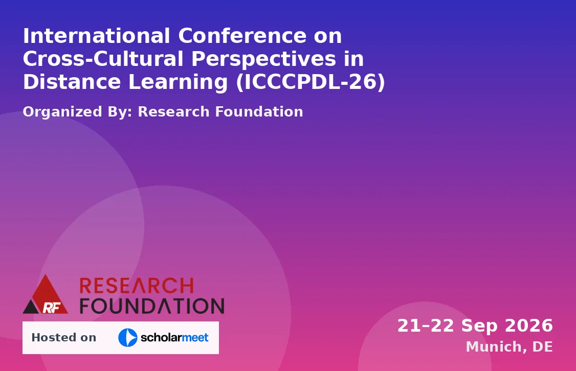 International Conference on Cross-Cultural Perspectives in Distance Learning (ICCCPDL-26)