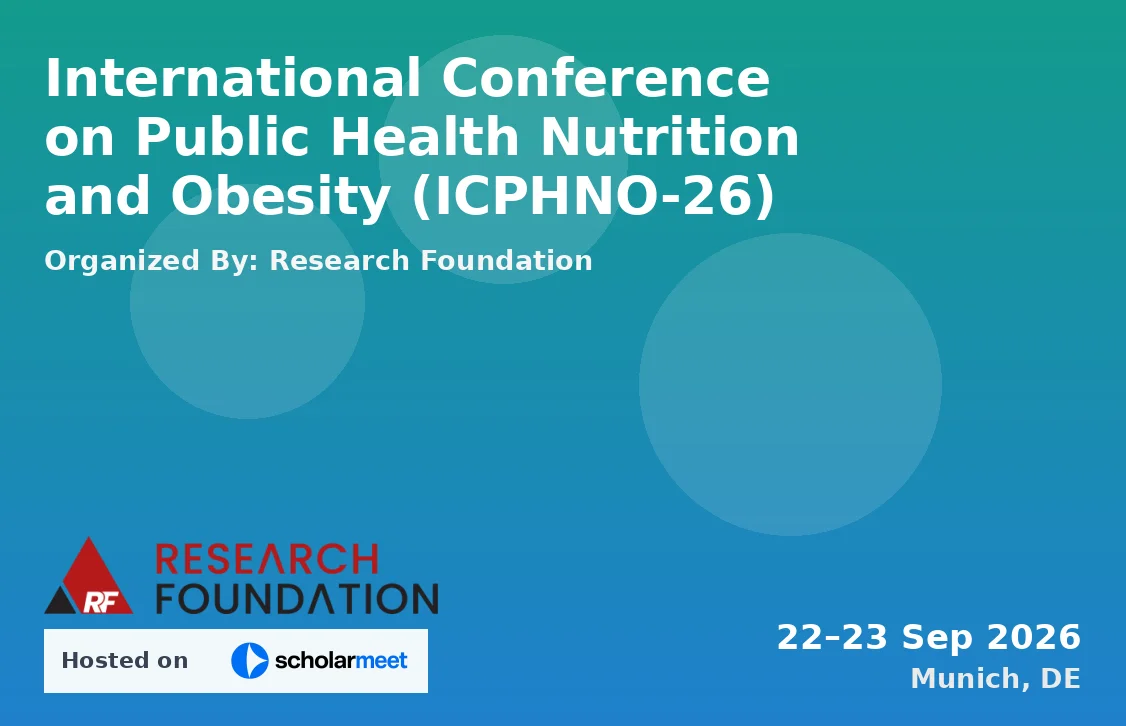 International Conference on Public Health Nutrition and Obesity (ICPHNO-26)