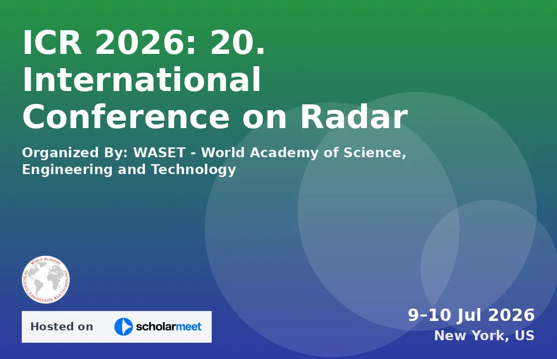 ICR 2026: 20. International Conference on Radar
