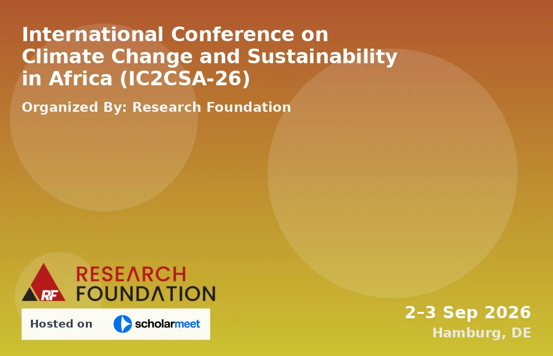 International Conference on Climate Change and Sustainability in Africa (IC2CSA-26)