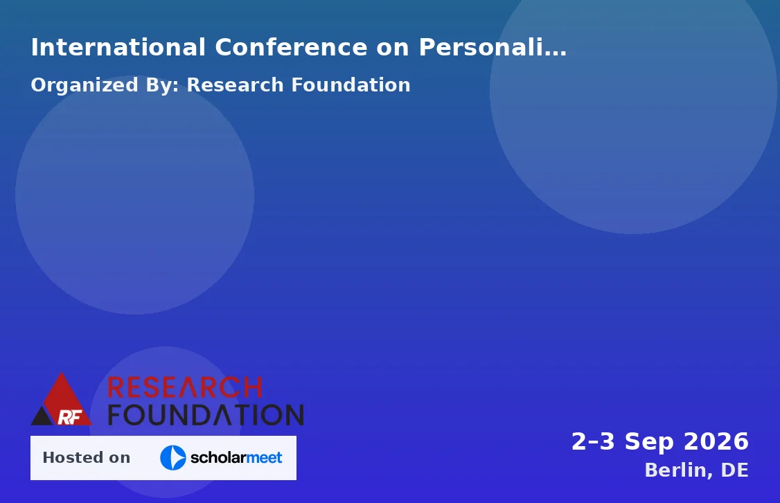 International Conference on Personalized Exercise Prescription for Chronic Disease Outcomes (ICPEPCDO-26)