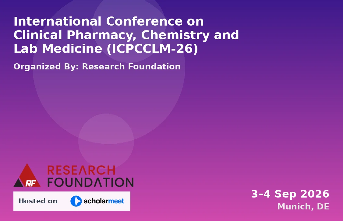 International Conference on Clinical Pharmacy, Chemistry and Lab Medicine (ICPCCLM-26)