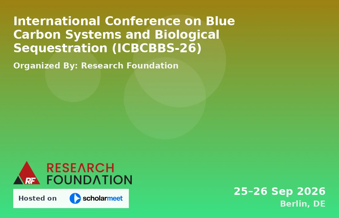 International Conference on Blue Carbon Systems and Biological Sequestration (ICBCBBS-26)