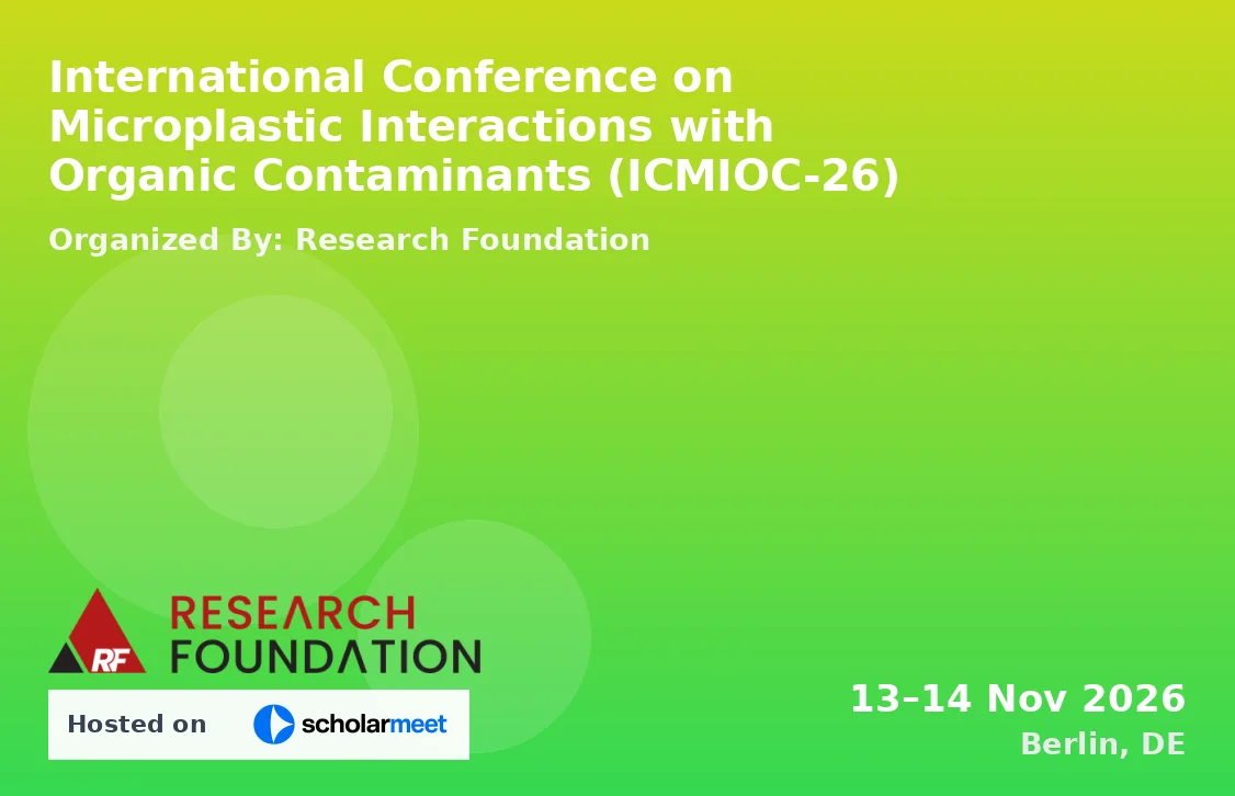 International Conference on Microplastic Interactions with Organic Contaminants (ICMIOC-26)