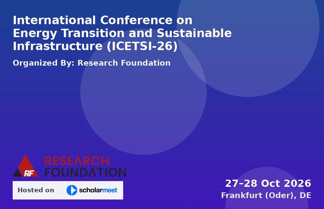International Conference on Energy Transition and Sustainable Infrastructure (ICETSI-26)