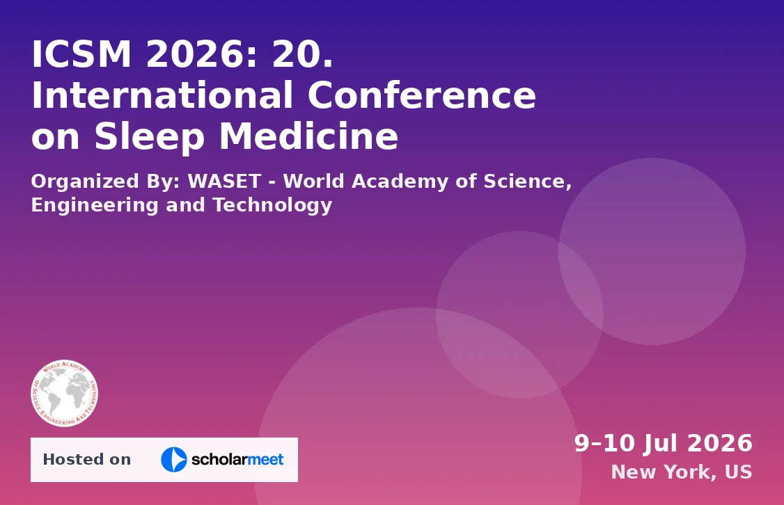 ICSM 2026: 20. International Conference on Sleep Medicine