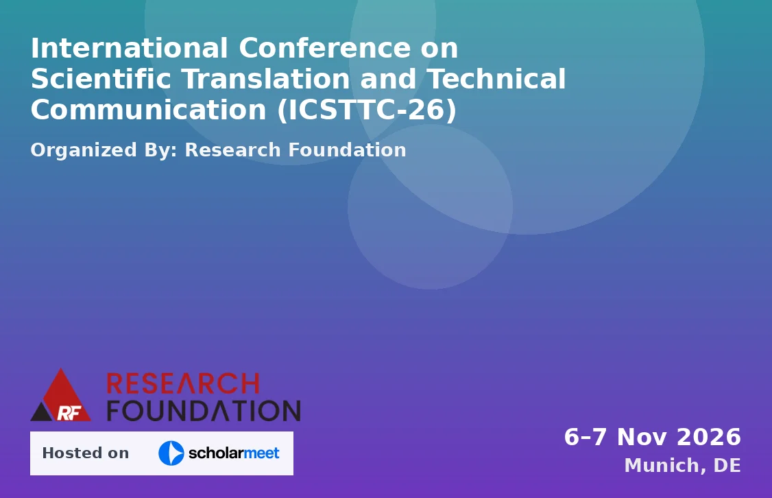 International Conference on Scientific Translation and Technical Communication (ICSTTC-26)