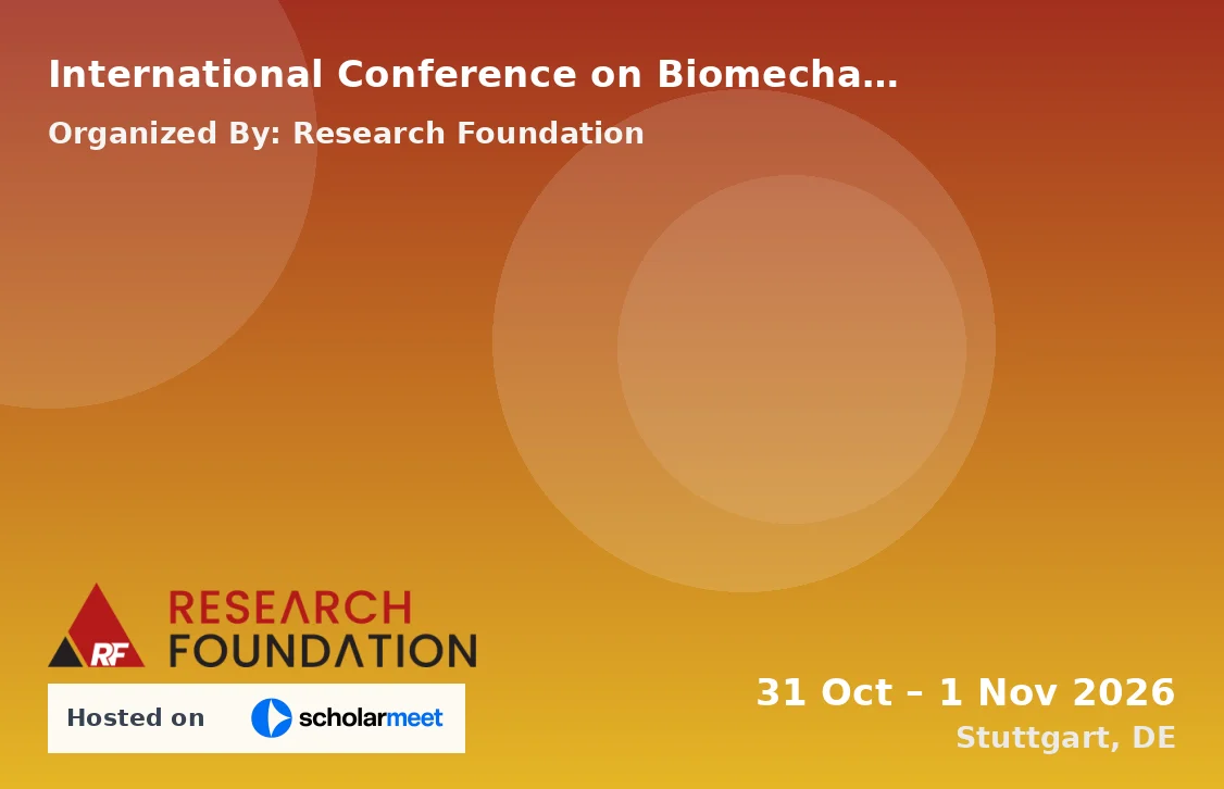 International Conference on Biomechanics for Sports Injury Prevention and Rehabilitation (ICBISIPR-26)