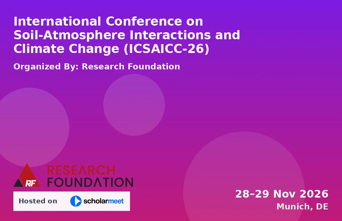 International Conference on Soil-Atmosphere Interactions and Climate Change (ICSAICC-26)