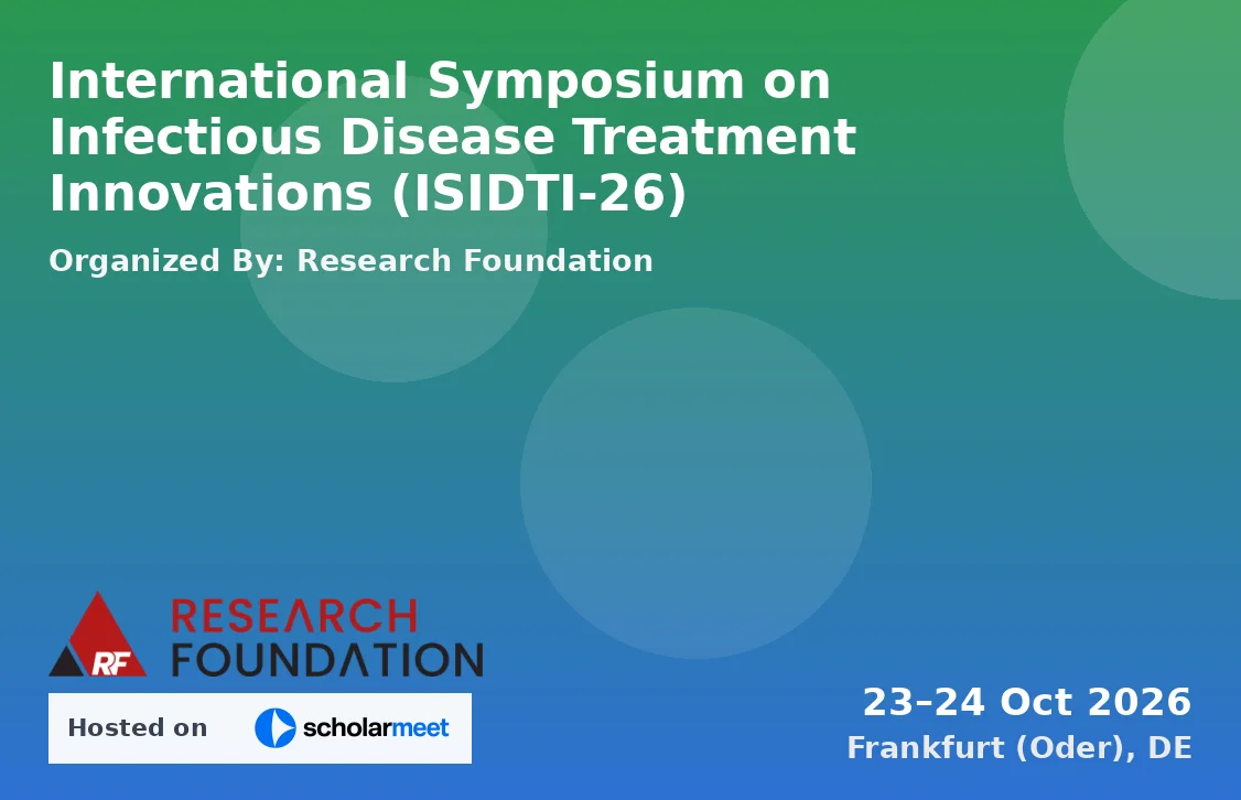 International Symposium on Infectious Disease Treatment Innovations (ISIDTI-26)
