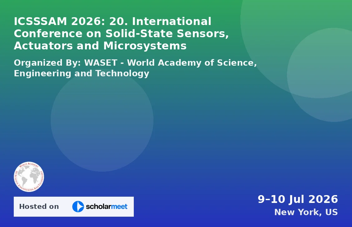ICSSSAM 2026: 20. International Conference on Solid-State Sensors, Actuators and Microsystems