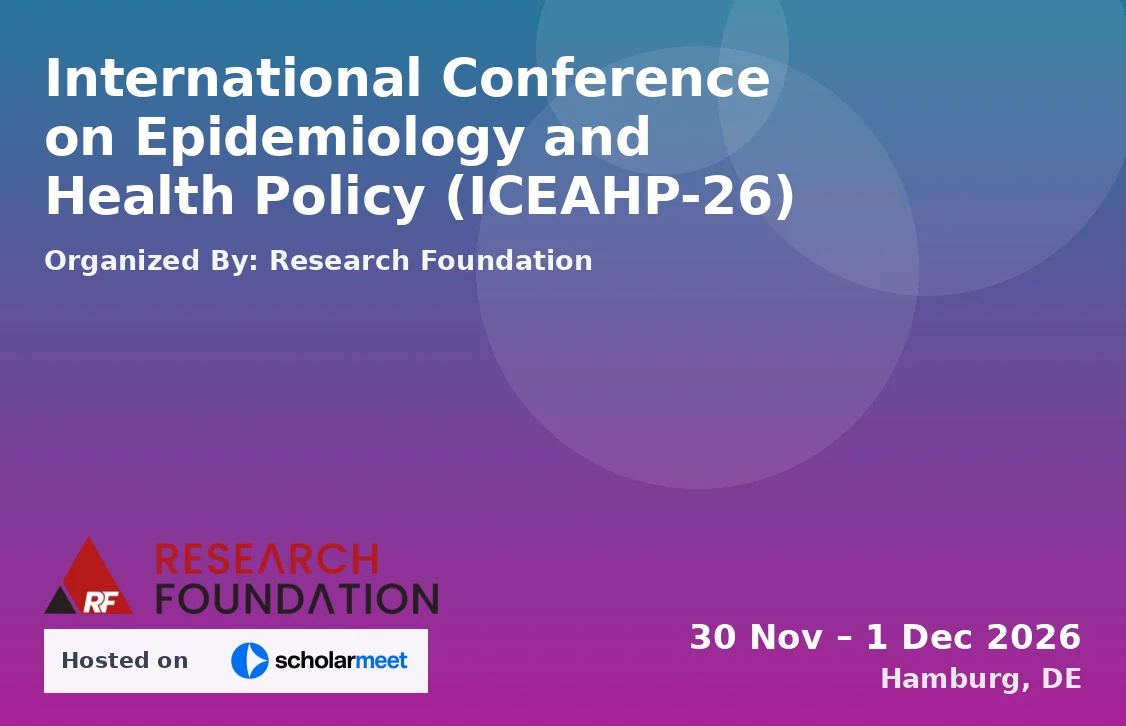 International Conference on Epidemiology and Health Policy (ICEAHP-26)