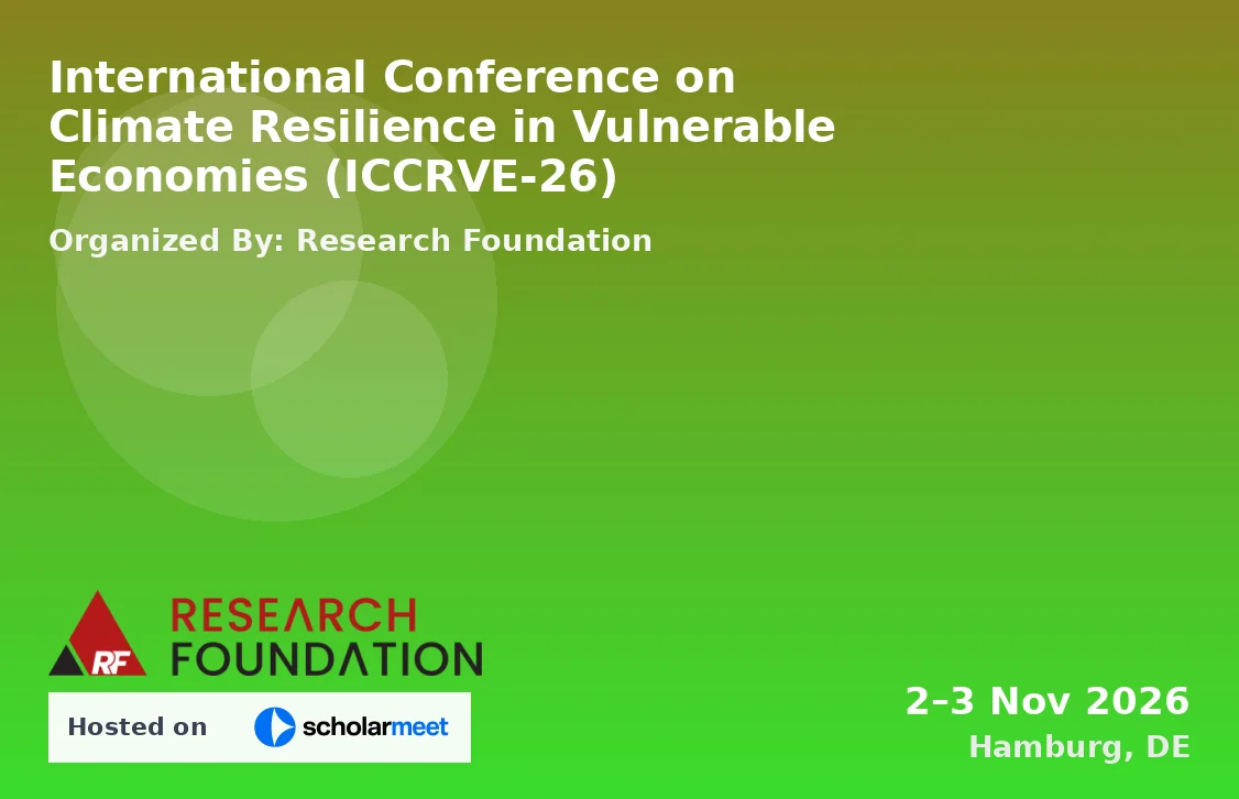 International Conference on Climate Resilience in Vulnerable Economies (ICCRVE-26)