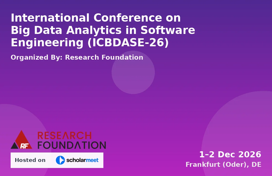 International Conference on Big Data Analytics in Software Engineering (ICBDASE-26)