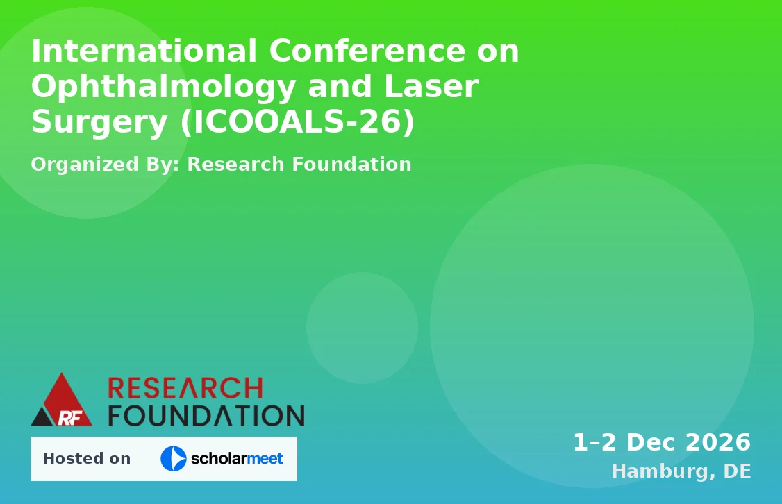 International Conference on Ophthalmology and Laser Surgery (ICOOALS-26)
