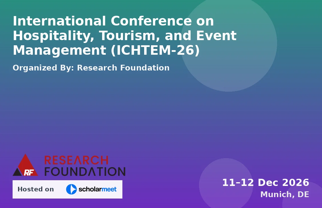 International Conference on Hospitality, Tourism, and Event Management (ICHTEM-26)