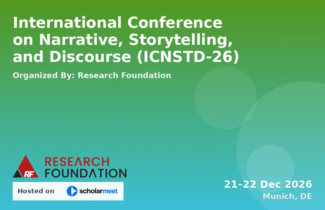 International Conference on Narrative, Storytelling, and Discourse (ICNSTD-26)