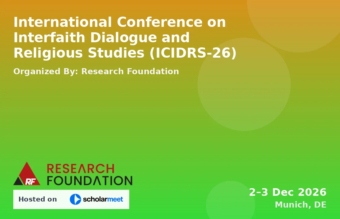 International Conference on Interfaith Dialogue and Religious Studies (ICIDRS-26)