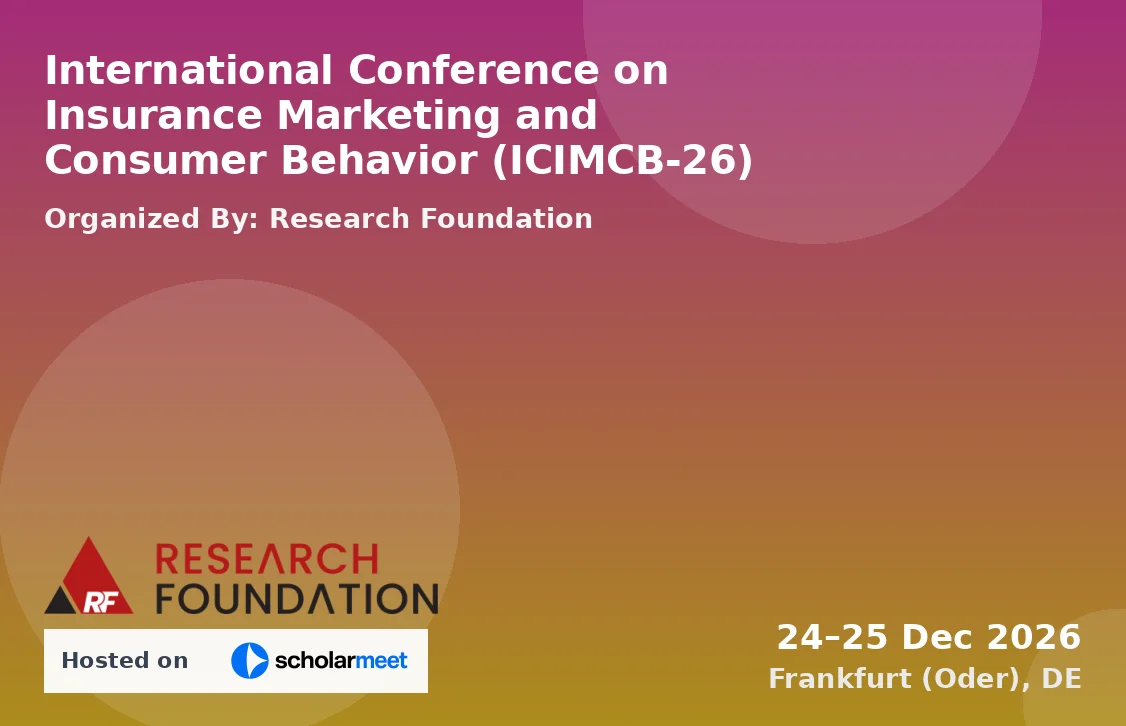 International Conference on Insurance Marketing and Consumer Behavior (ICIMCB-26)