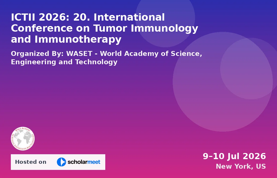 ICTII 2026: 20. International Conference on Tumor Immunology and Immunotherapy