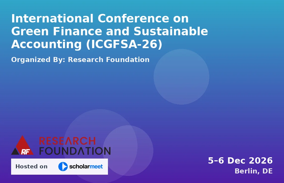 International Conference on Green Finance and Sustainable Accounting (ICGFSA-26)