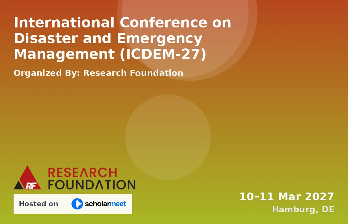 International Conference on Disaster and Emergency Management (ICDEM-27)