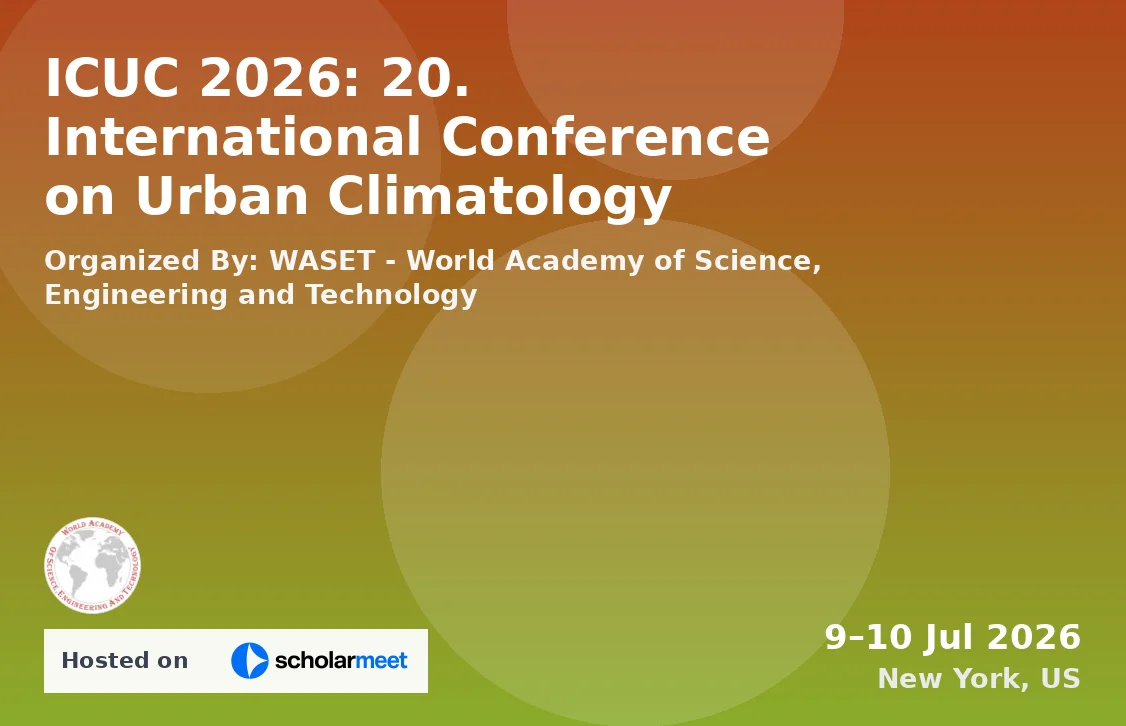 ICUC 2026: 20. International Conference on Urban Climatology