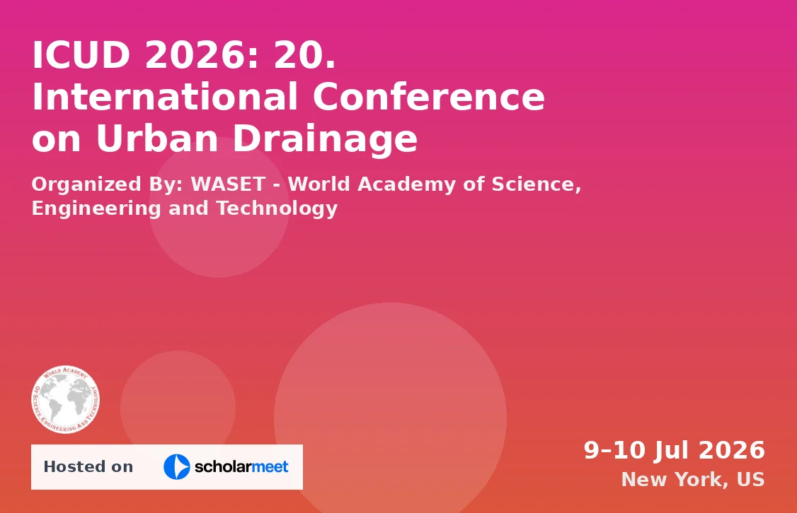 ICUD 2026: 20. International Conference on Urban Drainage