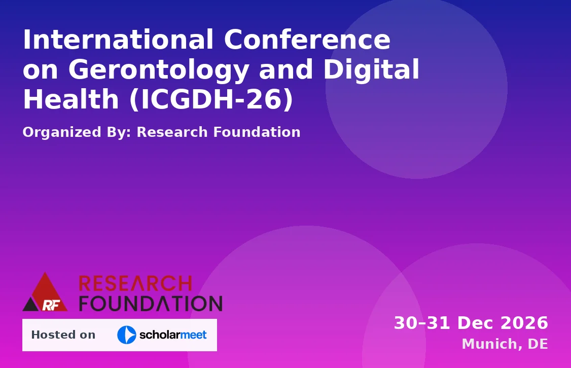 International Conference on Gerontology and Digital Health (ICGDH-26)