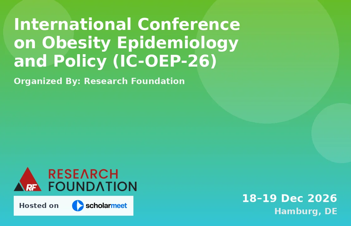 International Conference on Obesity Epidemiology and Policy (IC-OEP-26)