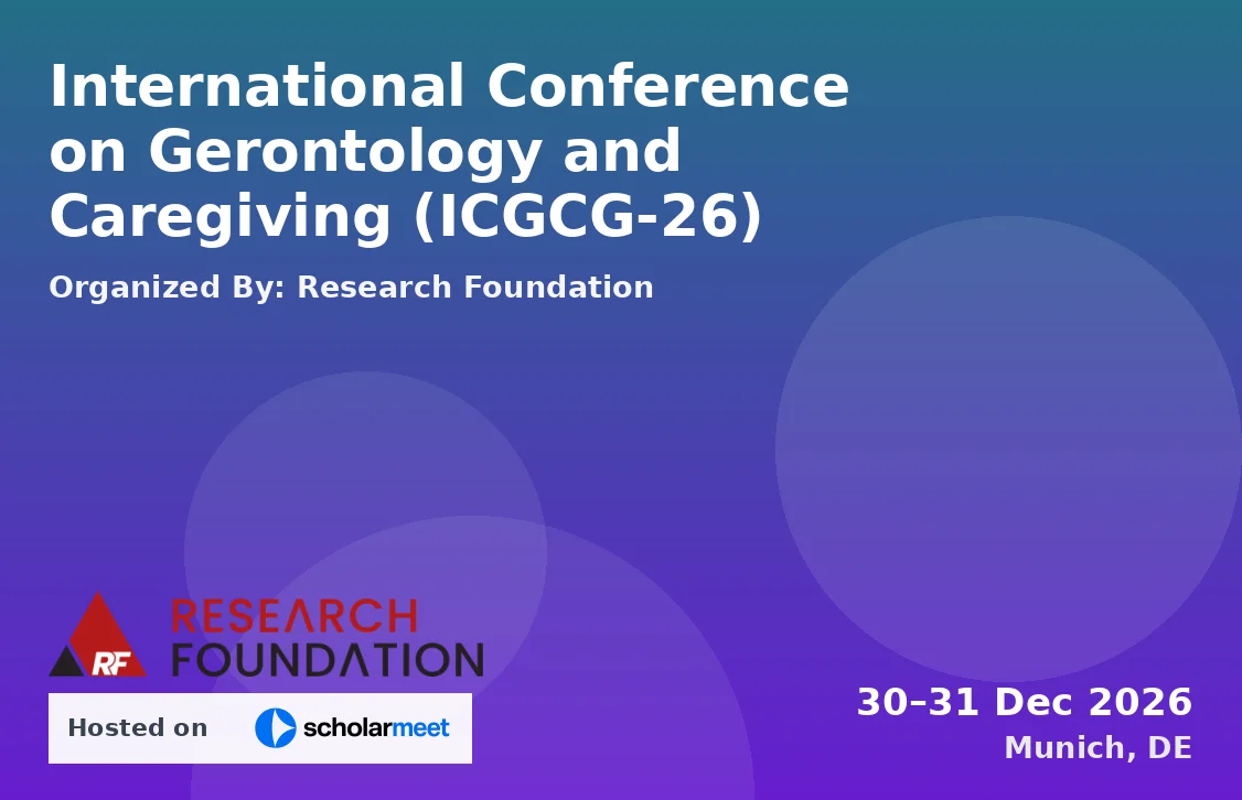 International Conference on Gerontology and Caregiving (ICGCG-26)