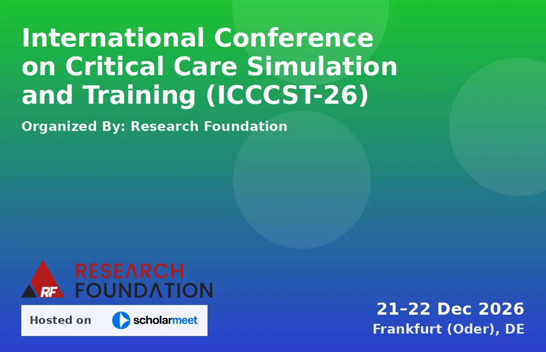 International Conference on Critical Care Simulation and Training (ICCCST-26)