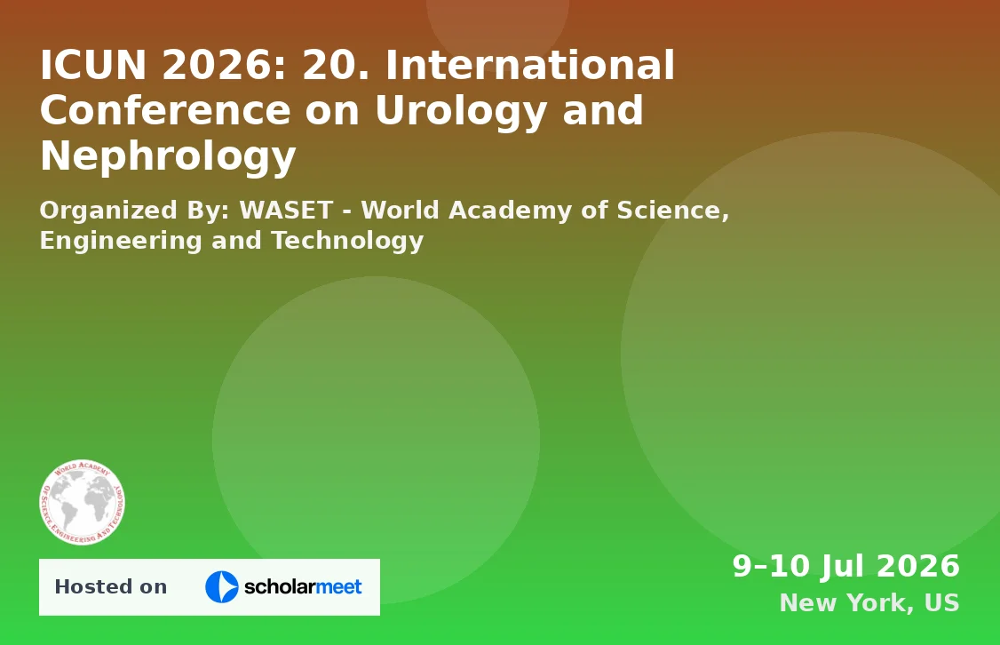 ICUN 2026: 20. International Conference on Urology and Nephrology