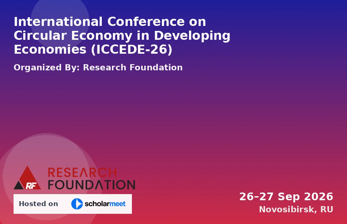 International Conference on Circular Economy in Developing Economies (ICCEDE-26)