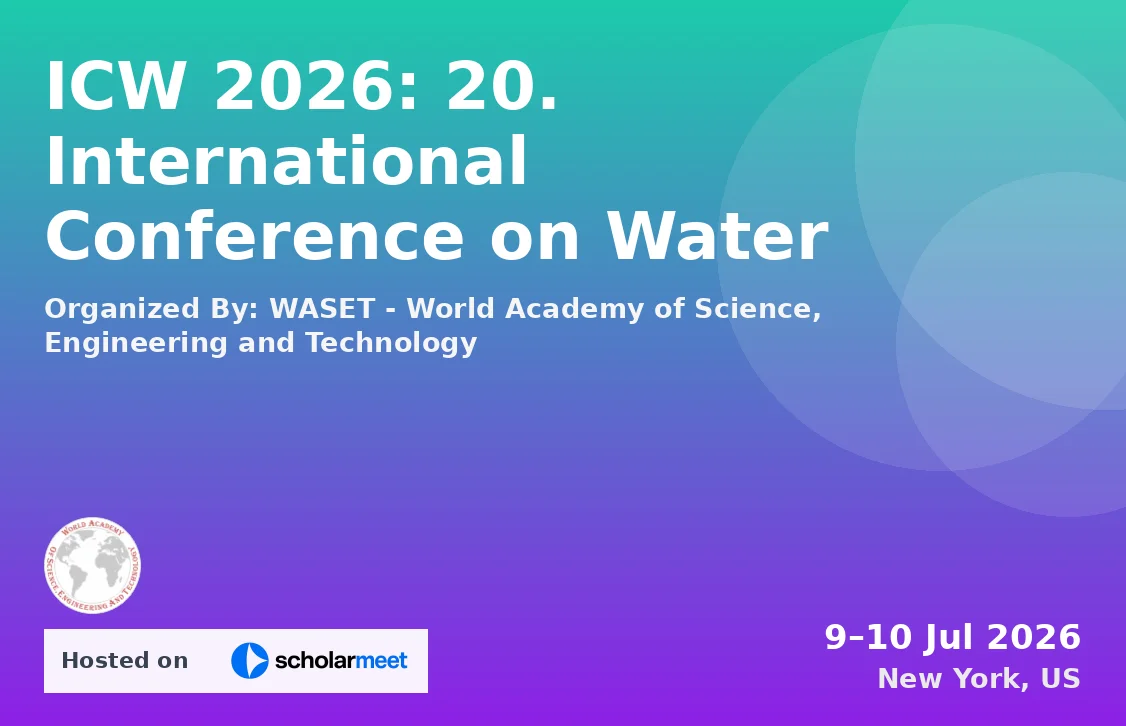ICW 2026: 20. International Conference on Water