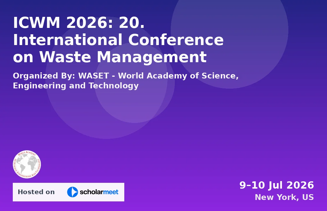 ICWM 2026: 20. International Conference on Waste Management