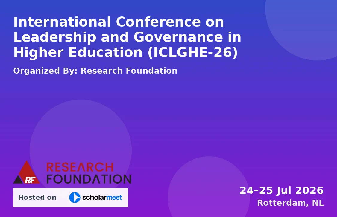 International Conference on Leadership and Governance in Higher Education (ICLGHE-26)