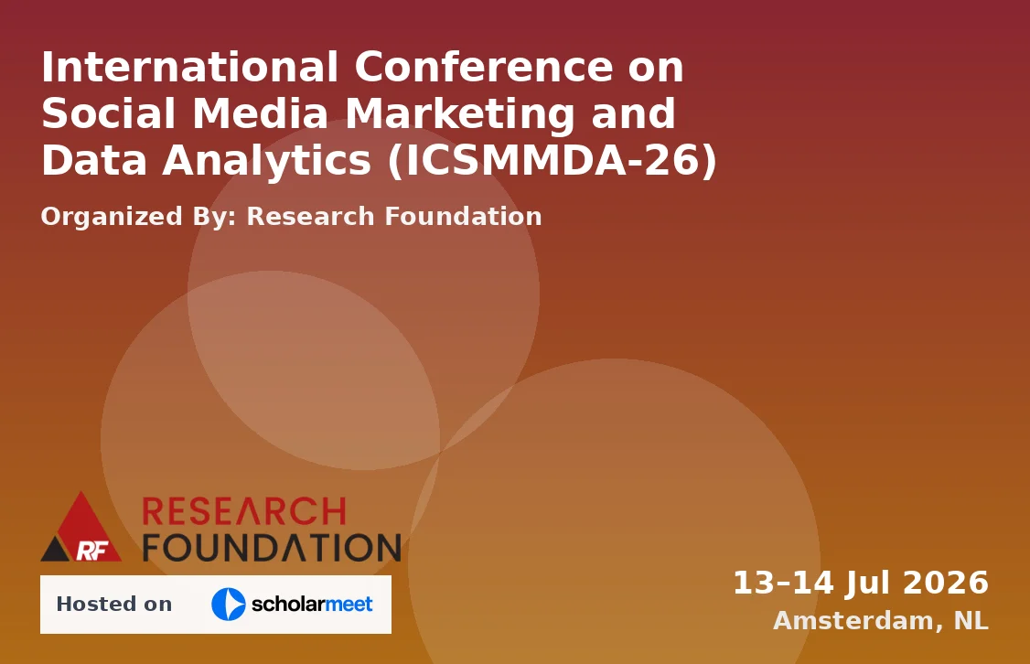 International Conference on Social Media Marketing and Data Analytics (ICSMMDA-26)