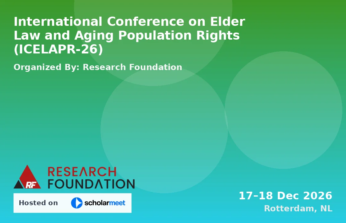 International Conference on Elder Law and Aging Population Rights (ICELAPR-26)