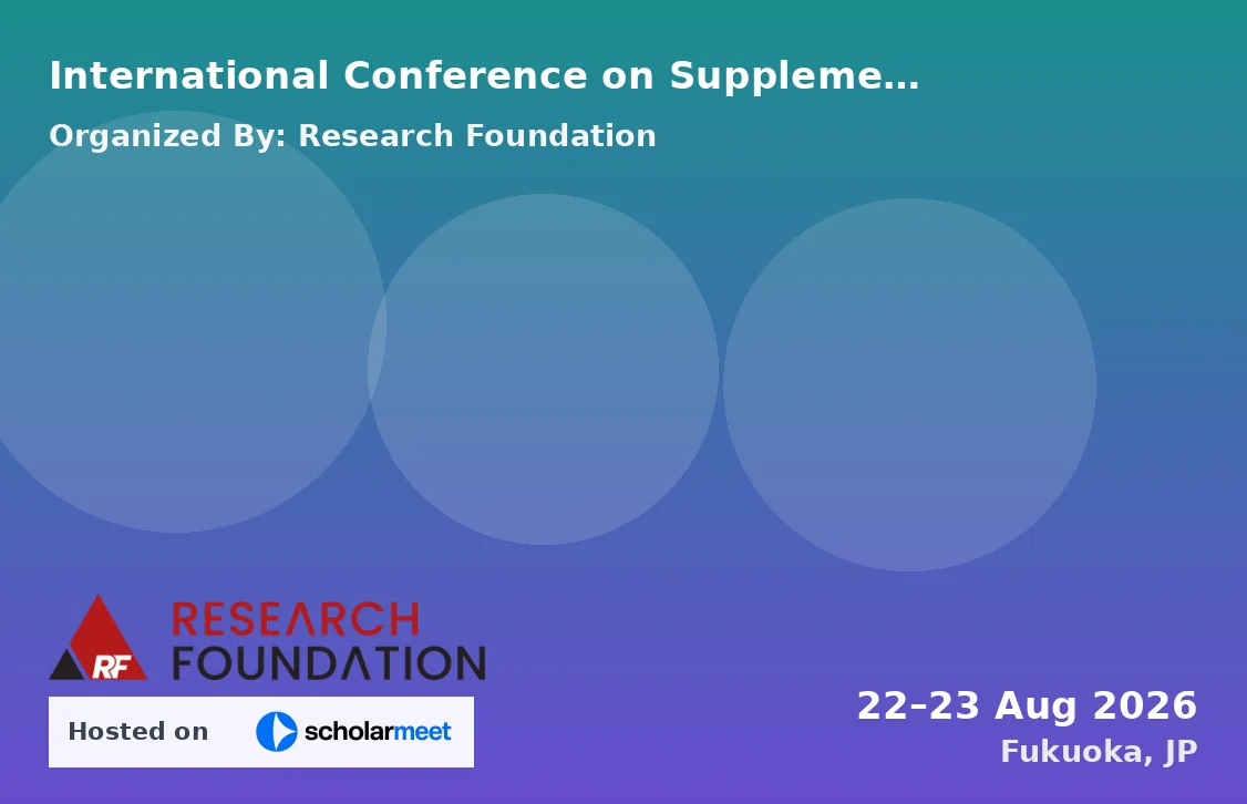 International Conference on Supplements, Ergogenic Aids, and Performance Enhancement (ICSEAPE-26)