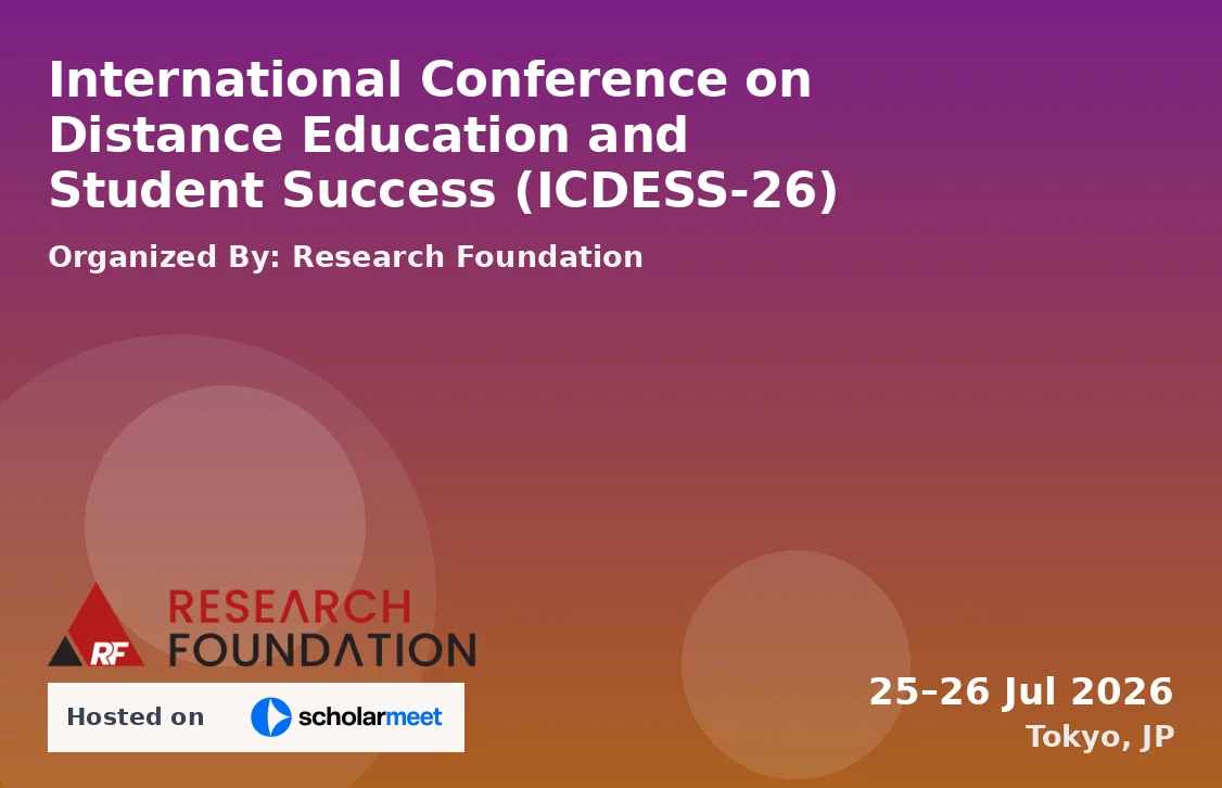 International Conference on Distance Education and Student Success (ICDESS-26)