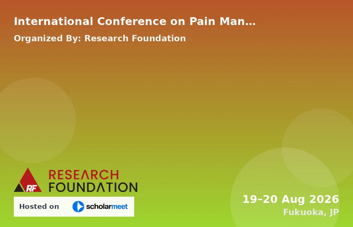 International Conference on Pain Management Techniques and Therapeutic Modalities in Physical Therapy (ICPMTTM-26)