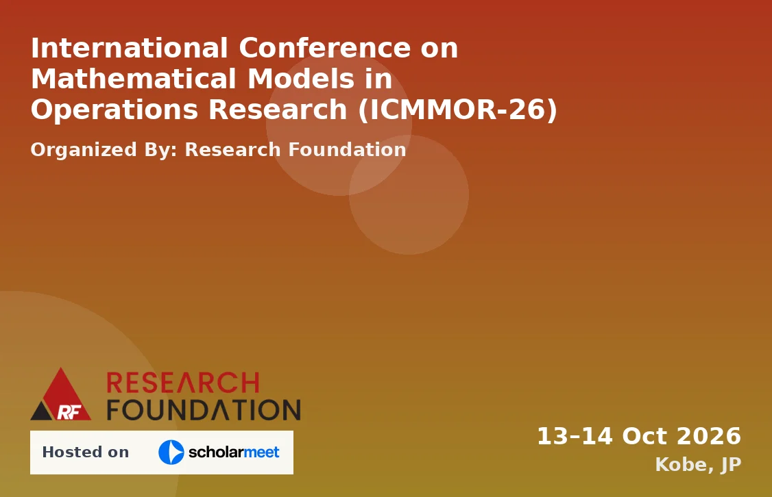 International Conference on Mathematical Models in Operations Research (ICMMOR-26)