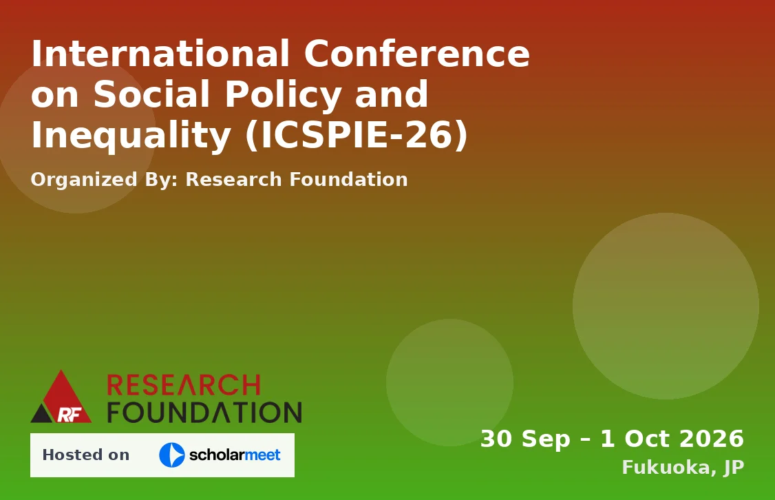 International Conference on Social Policy and Inequality (ICSPIE-26)