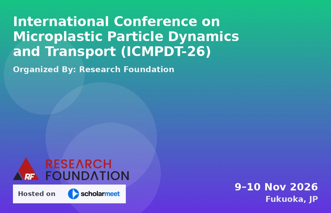 International Conference on Microplastic Particle Dynamics and Transport (ICMPDT-26)