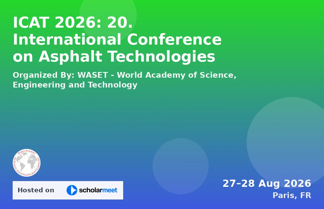 ICAT 2026: 20. International Conference on Asphalt Technologies