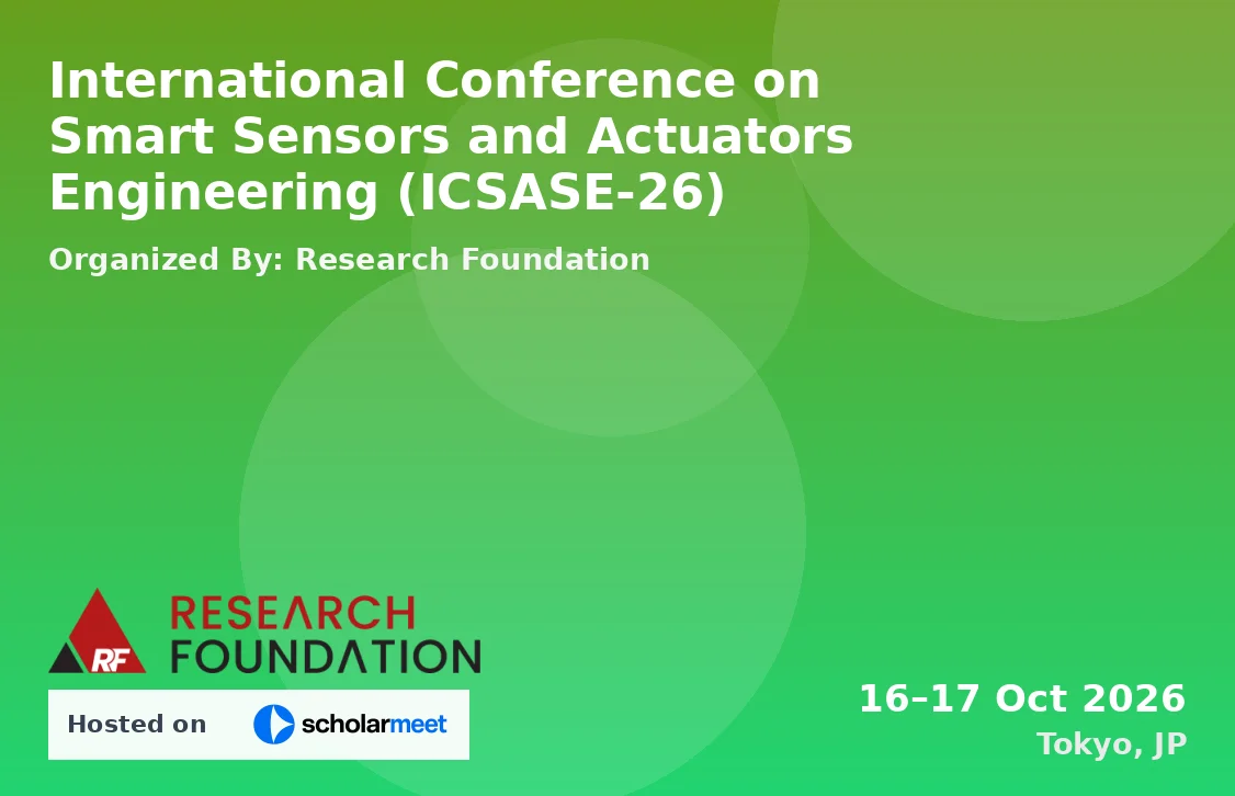 International Conference on Smart Sensors and Actuators Engineering (ICSASE-26)
