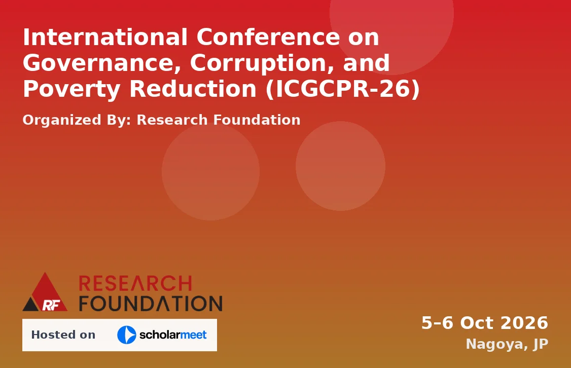 International Conference on Governance, Corruption, and Poverty Reduction (ICGCPR-26)